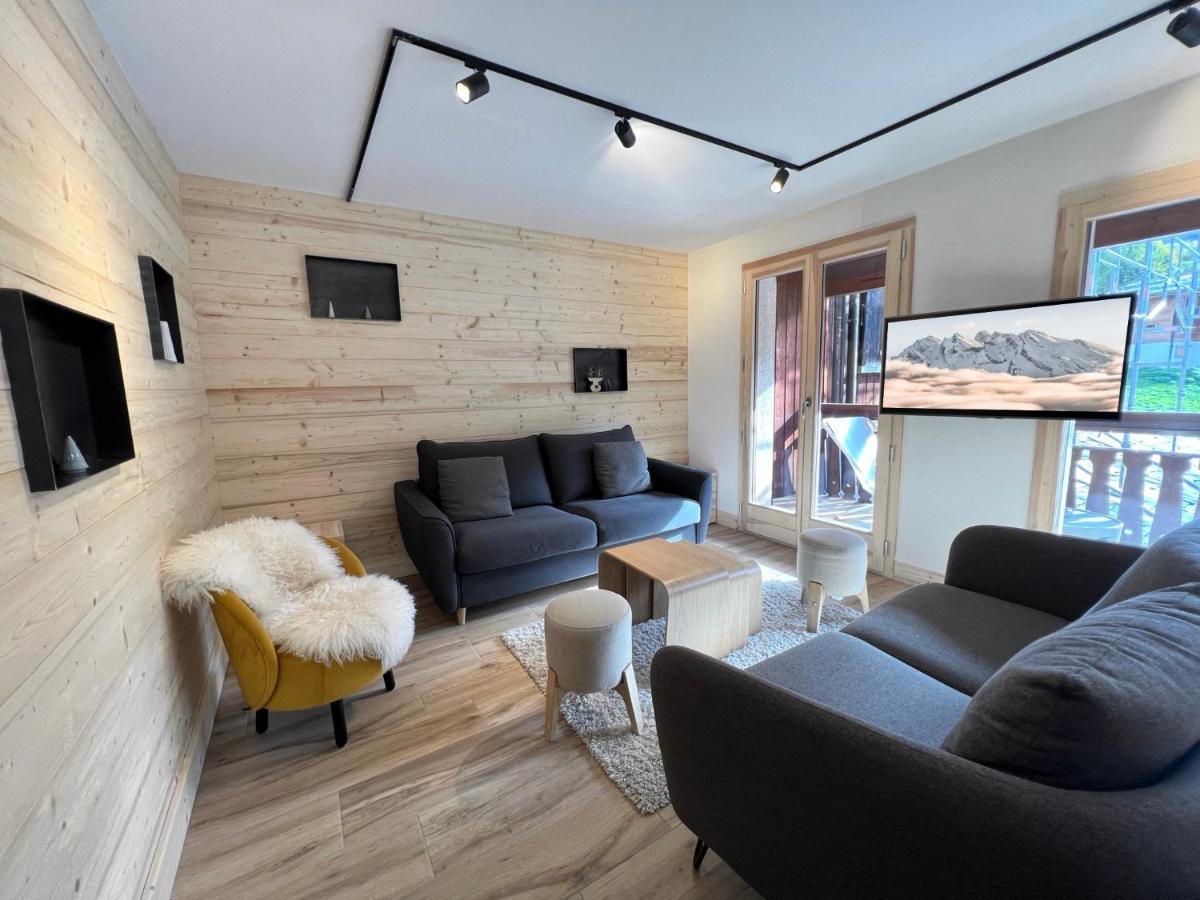 Ours Polaire Bel Appartement Village Et Pistes La Clusaz Kültér fotó